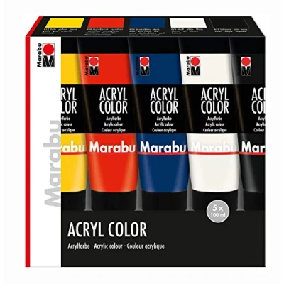 Image de Marabu couleur acrylique acrylcolor, kit de démarrage, 120100087