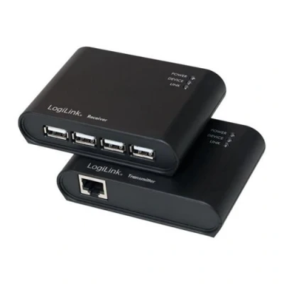 Image de LogiLink Câble de rallonge USB 2.0 4 ports jusqu&#039;à 50 m