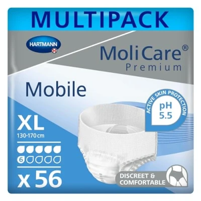 Afbeelding van Hartmann MoliCare Mobile 6 druppels XL 4 pakken van 14 stuks
