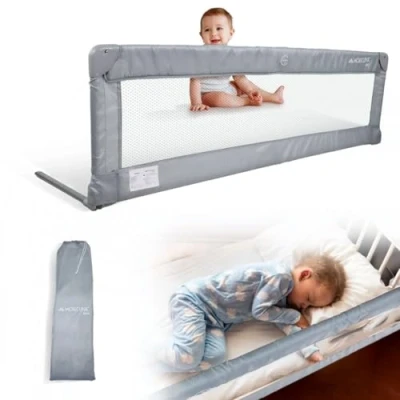 Afbeelding van Mobiclinic Dreamy Bedbarrière Opvouwbaar Transporteerbare tas Dubbele bevestiging 150cm Veilig Max. 25kg