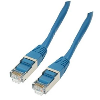 Image de Cordon RJ45 catégorie 6 F/UTP bleu 0,5 m