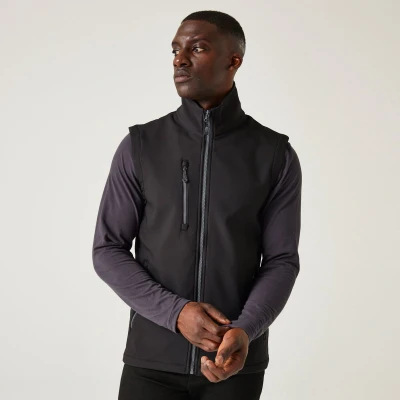 Afbeelding van Regatta Navigate 2 Layer Softshell Bodywarmer RG915 BLACK/SEAL GREY