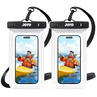Afbeelding van JOTO 2 Stuks Universele Waterdichte Telefoonhoes, IPX8 Onderwater Droge Zak voor iPhone 13 Pro Max Mini 12 11 Xs XR X 8 7 6S, Galaxy S20 Ultra/S10/S9/S8, Note 10+/10/9/8, tot 7&#039;&#039; Helder