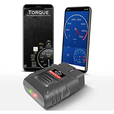 Afbeelding van AICARGER OBD2 diagnoseapparaat, draadloos, Bluetooth, iOS &amp; Android en Windows database met 3000 codes geschikt voor auto, OOBD2 adapter, foutcodescanner protocol