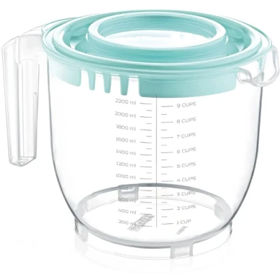Afbeelding van Maatbeker 2200 ml Mint/Transparant