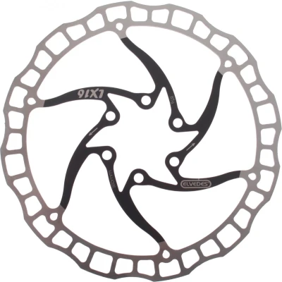 Afbeelding van Elvedes Remschijf 160 Mm 6 Gaats Zwart /zilver Staal