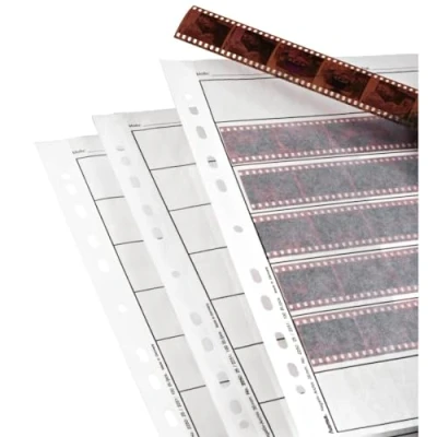 Image de Hama Étuis à négatifs, papier cristal, 7 bandes de 6 24x36cm, 100 pièces, Blanc