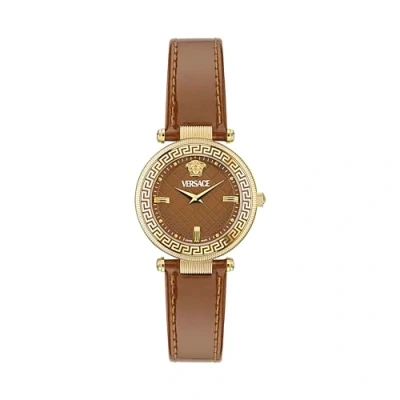 Afbeelding van Versace Watches Horloge, Dames, Maat: One Size, Caramel