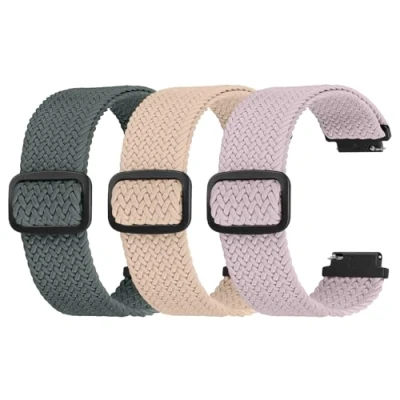 Afbeelding van Ecogbd Elastische reservearmband van nylon, 16/18/20/22 mm, snelsluiting, sportarmband zachte stof, verstelbaar en ademend, uniseks, Nylon