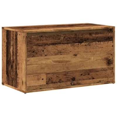 Afbeelding van vidaXL Halbankje 80x40x45 cm bewerkt hout oud houtkleurig