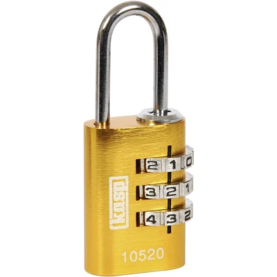 Afbeelding van Hangslot Kasp K10520YELD Geel Cijferslot