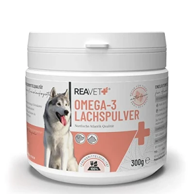Afbeelding van ReaVET Omega 3 Zalm Poeder voor Honden &amp; Katten 300g