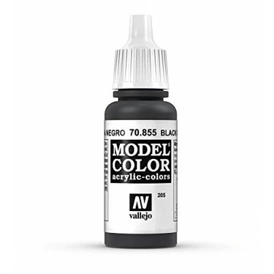 Afbeelding van Vallejo 70855 Model Color Black Glaze Acryl Verf flesje