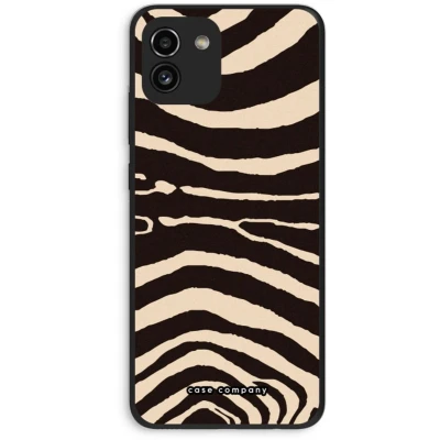 Afbeelding van Case Company® hoesje geschikt voor Samsung Galaxy A03 Arizona Zebra Soft Cover Telefoonhoesje Bescherming aan alle Kanten en Schermrand