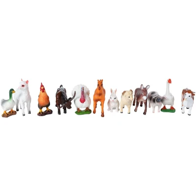 Afbeelding van Kids Globe Miniatuur Boerderijdieren Figuren, 36st.