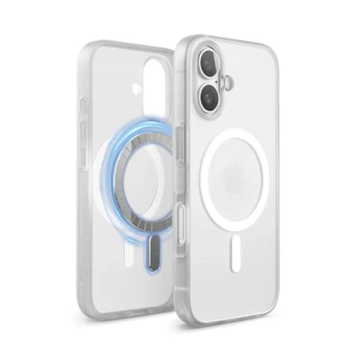 Afbeelding van elago Magnetische hybride beschermhoes Compatibel met iPhone 16 6,1 inch MagSafe, PC + TPU technologie, schokbestendig, verhoogde camerabescherming