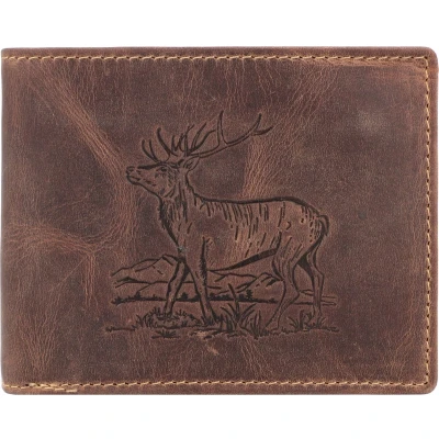 Afbeelding van Greenburry Vintage herenportemonnee Bruin 12,5 x 10,5 3 cm, bruin, buiten: ca. 3,0