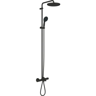 Afbeelding van GROHE QuickFix Vitalio Start 250 douchesysteem Wandmontage Waterbesparend Matte Black