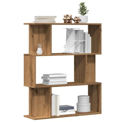 Afbeelding van vidaXL Boekenkast 80x24x96 cm bewerkt hout artisanaal eikenkleur