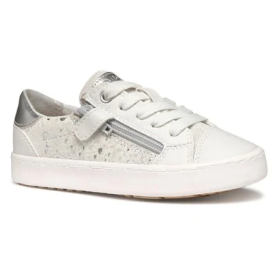 Afbeelding van Geox Sneakers laag voor kinderen, Maat: 38, Off white silver Leer/ synthetisch