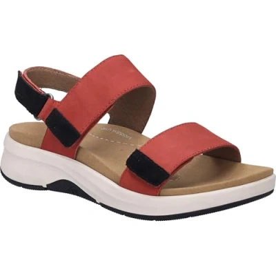 Afbeelding van Josef Seibel Estelle Sandalen, Dames, Maat: 40, Rot kombi Leer