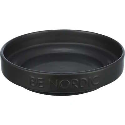 Afbeelding van Trixie Be Nordic Voerbak Kat Keramiek / Rubber Zwart 16 CM