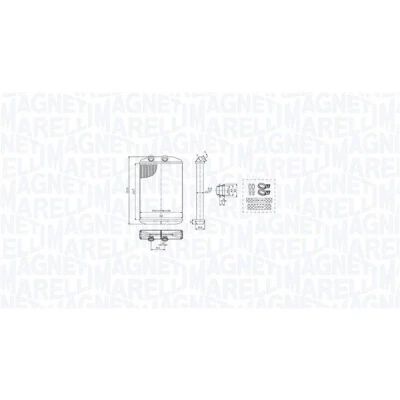 Afbeelding van MAGNETI MARELLI 350218519000 Warmtewisselaar