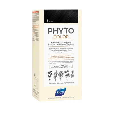 Afbeelding van Phyto Phytocolor Haarverfcolor Permanent Color 1 Noir