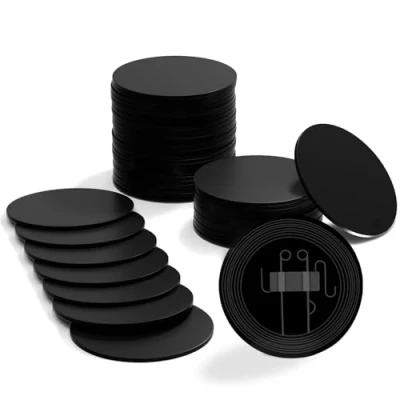 Afbeelding van 50 stks NFC Tags ntag215 Ronde Kaarten 25mm kaarten, 215 tag 504 Geheugen herschrijfbare homekit,nfc iphone Voor Android En Alle Telefoons Enabled