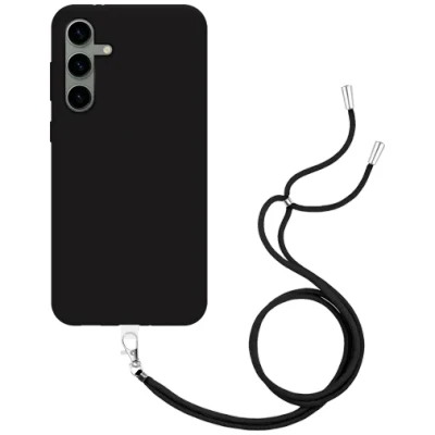 Afbeelding van Just in Case TPU Back Cover Zwart met Koord Samsung Galaxy S24+