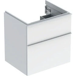Afbeelding van Geberit iCon wastafelonderbouwkast met 2 schuifladen, wit hoogglans /