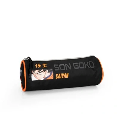 Afbeelding van Dragon Ball Officiële schooltas, lichtgewicht en compact, gemakkelijk mee te nemen op bergen in de rugzak, met praktische ritssluiting, 8 x 22 cm, zwart, zwart.,
