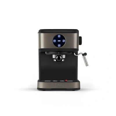 Afbeelding van Superautomatisch koffiezetapparaat Black &amp; Decker BXCO850E Zwart Zilverkleurig 850 W 20 bar 1,2 L 2 Koppar