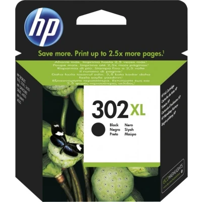 Afbeelding van HP 302XL originele high capacity zwarte inktcartridge (F6U68AE)