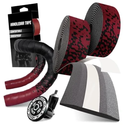 Afbeelding van Racefiets, stuurband, scheurbestendig fietsstuurband, antislip en slijtvaste band voor fiets, antislipband fietsstuur