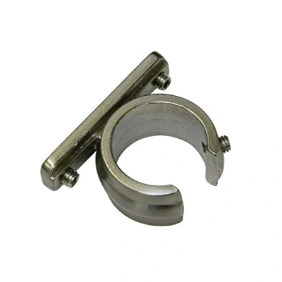 Afbeelding van GARDINIA ringadapter voor universele beugels gordijnroedes Ø 20 mm, 2 stuks, serie Chicago, metaal, RVS look