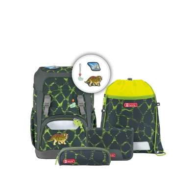 Afbeelding van Rugzak Step by Polyester Giant set Dino Life met gevuld etui groot, klein, SB 129691