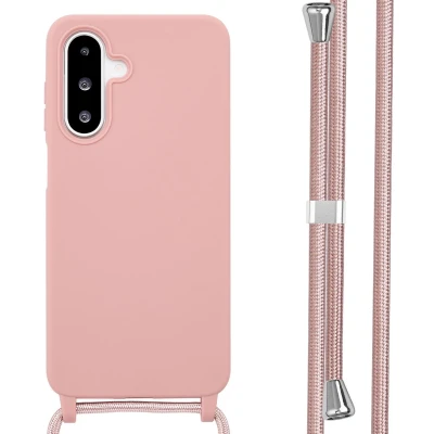 Afbeelding van imoshion hoesje Geschikt voor Samsung Galaxy A26 met koord Siliconen Roze