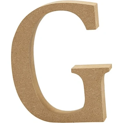 Afbeelding van Creotime Houten Letter G 8 Cm