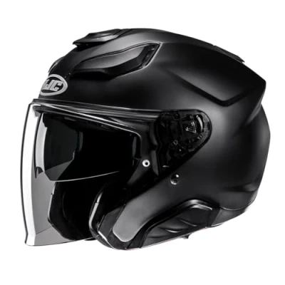 Afbeelding van HJC F31 Jet motorhelm zwart semi mat L