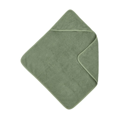 Afbeelding van Meyco Badcape Basic Badstof Forest Green