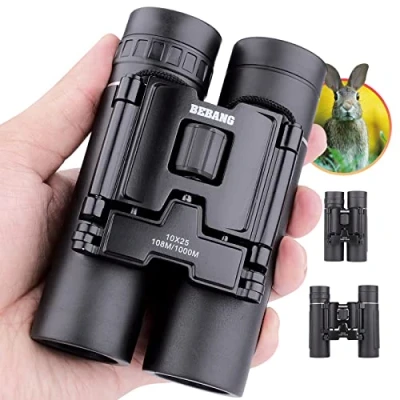 Afbeelding van 10 x 25 verrekijker voor kinderen en volwassenen, kleine compacte lichte zakverrekijker vogelkijken, reizen, jacht, camping, concerten, theater, opera
