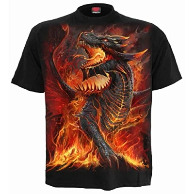 Afbeelding van Spiral Dragons collectie, zwart, 4XL, zwart.