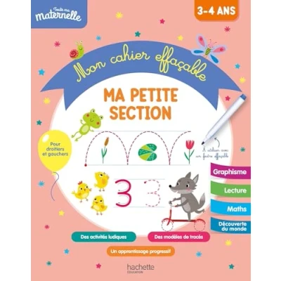 Afbeelding van MON CAHIER EFFACABLE MA PETITE SECTION 3 4 ANS