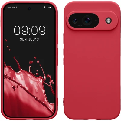 Afbeelding van kwmobile telefoonhoesje geschikt voor Google Pixel 9 Hoesje smartphone Precisie camera uitsnede In mat fuchsia