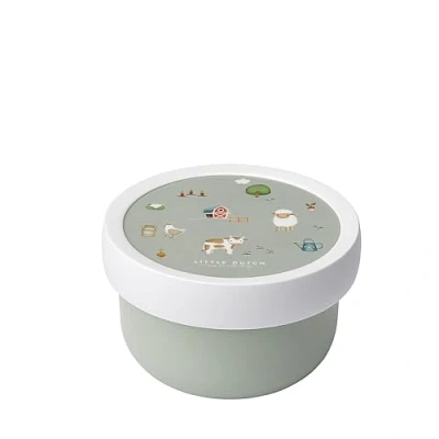 Image de Mepal Fruitbox Campus Boîte à gouter pour enfants Lavable au lave vaisselle et convient micro ondes Sans BPA 300 ml Little Farm