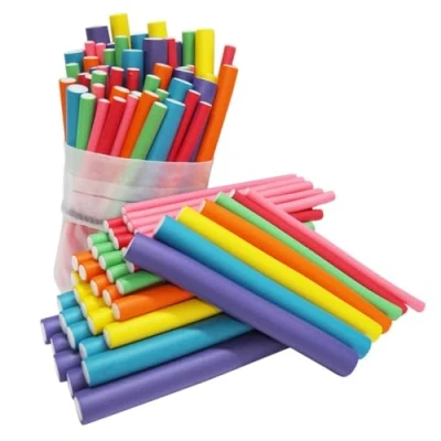 Afbeelding van PREMIUM Papilotten Krulspelden voor mooie en natuurlijke krullen! Om &#039;s nachts te slapen grote kleine krullen (42 stuks)