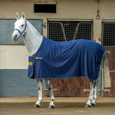 Afbeelding van Bucas Panel Prize Cooler Promo Deken Navy Goud Bovenlengte: 115 cm &amp; Onderlengte: 152