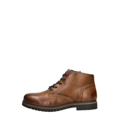 Afbeelding van bugatti Veterboots, Heren, Maat: 46, Cognac Leer