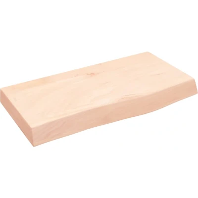 Afbeelding van vidaXL Wastafelblad 60x30x(2 6) cm onbehandeld massief hout